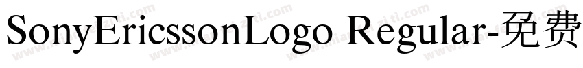 SonyEricssonLogo Regular字体转换